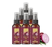 Red Onion Hair Oil With Natural Coconut Oils & Vitamin E, Oni/ons Serum Spray For Healthier, Moisturing & Non-Greasy Hairs Oils For Women, Onions Ha/ir For Ha/ir Growth Hair Fall Control (6 PCS)