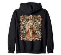 Red or Golden English Cocker Spaniel Vintage Zip Hoodie