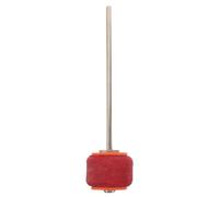 Red Orange Bass Drum Beater for Rock Jazz Practice Drummers | Metal Felt Build, Stage Studio Stability, Enhanced Rebound, Adjustable Spring Tension, Vibrant Look