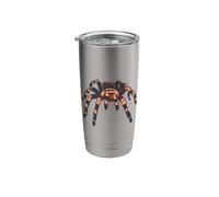 Red Orange Knee Tarantula Spider Simple Spiders Insects Stainless Steel Insulated Tumbler