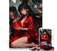 Red Orb Woman with Broken Mirrors 1000 Piece Jigsaws for Adults Puzzle Boost Recall Anxiety Relief Accurate Edge Xmas Surprise (38x52cm)