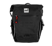 Red Original 12L Adventure Backpack Rucksack - 100% Waterproof, Watertight Roll-top Closure, Compact, Ergonomic, Highly Durable, 100% Recycled Fabric - Obsidian Black