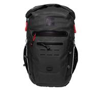 Red Original Adventure Backpack Rucksack - 100% Waterproof, Watertight Roll-top Closure, 100% Recycled Fabric, Highly Durable, Ergonomic, Spacious 30L (Obsidian Black)