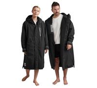 Red Original Premium EVO PRO Unisex Waterproof Dry Changing Robe, Extra Warm Lightweight Luxury 100% Recycled Material, B Corp Certified (Stealth Black, XS)