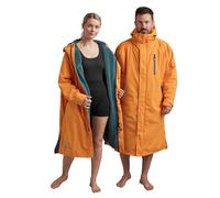 Red Original Premium EVO PRO Unisex Waterproof Dry Changing Robe, Extra Warm Lightweight Luxury 100% Recycled Material, B Corp Certified (Bitter Orange, XS)