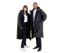 Red Original Slimline EVO Pro Unisex Waterproof Parka Jacket - Fleece Lined, Tailored Slim Fit, Hooded, 100% Recycled Fabric (Stealth Black, M)