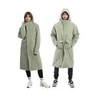 Red Original Slimline EVO Pro Unisex Waterproof Parka Jacket - Fleece Lined, Tailored Slim Fit, Hooded, 100% Recycled Fabric (Sage Green, M)