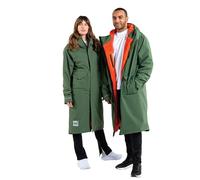 Red Original Slimline EVO Pro Unisex Waterproof Parka Jacket - Fleece Lined, Tailored Slim Fit, Hooded, 100% Recycled Fabric (Forest Green, M)