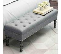 Red Ottoman Stool for Living Room & Bedroom - Multi-Functional Shoe Bench, Footrest & Sofa Seat - Perfect for Home Decor & Retail Spaces (80x45x40 cm)