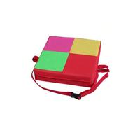 (Red (Oxford + high-quality sponge), 32*32*8) Children's cartoon elementary school student seat cushions cute kindergarten classroom stool pad bench butt pad four seasons thickened ch...