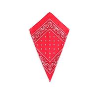 Red Paisley Bandana Head Scarf Headbands Handkerchief Cowboy Cotton Bib Party Face Covering Headwear For Motorcycling Mens Womens Unisex