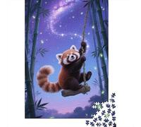 Red Panda 1000 Piece Adult Jigsaw Puzzles: Animal Tricky Family Game, Educational Puzzle, Home Art for 12+ 1000pcs (75x50cm)