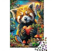Red Panda 1000 Piece Jigsaw Puzzle for Family - Fun Challenge for Adults & Kids, 52x38cm/1000pcs