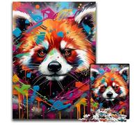 Red Panda 1000 Piece Jigsaw Puzzle Impossible Jigsaw Puzzles for Adults Ideal for Teenagers & Collectors, Travel Gift, Family Activity 26X38CM/10.23x14.96inch