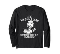 Red Panda Bake My Own Bread, Don't Trust The Government Long Sleeve T-Shirt