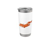 red Panda Bear Cat Bamboo Stainless Steel Insulated Tumbler
