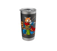 Red Panda Bear Ninja Samurai Warrior Japanese Samurai Stainless Steel Insulated Tumbler