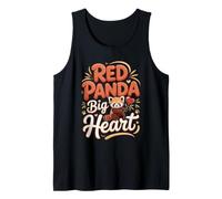 Red Panda Big Heart Bamboo Wildlife Tank Top