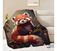 Red Panda Blanket Red Panda Throw Blanket Gifts for Adults Men Women Boys Girls Kids Super Soft Cozy Plush Fluffy Fuzzy Fleece Blanket Decor 40''X50''
