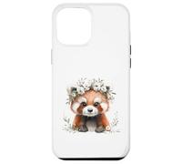 Red Panda Boho Chic Flower Crown Watercolour Art Case for iPhone 12 Pro Max