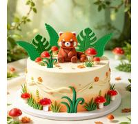 Red Panda Cake Topper Woodland Animal Zoo Safari Panda Cake Decor
