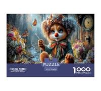 Red Panda Clown Jigsaw Puzzles Puzzle for Adults Kids. 1000 Piece Autumn Forest Impossible Challenge Toy Home Decoration for Gifts 70x50cm/1000pcs