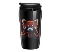 Red Panda Coffee Portable Coffee Cups Insulated Mug Water Tumbler with Lid Sealed for Hot Cold Drinks 250ml