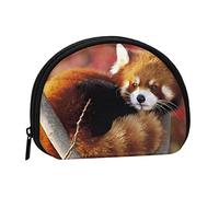 Red Panda Coin Purse Shell Mini Pouch Wallet Change Bag for Women Girls Kids