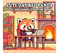 Red Panda Coloring Book: 55 Cozy day and Dreamy Designs for Relaxation and Joy