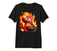 Red Panda Cooking Grill BBQ Funny Gift Red Panda Premium T-Shirt