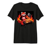 Red Panda Cooking Grill BBQ Funny Gift Red Panda Premium T-Shirt