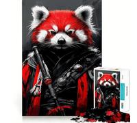 Red Panda Crimson Warrior 1000 Piece Jigsaw Puzzles for Adults Teenagers Recall Build Slow Enjoy Exact Cut Art Collectible (38x52cm)