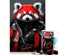 Red Panda Crimson Warrior 1000 Piece Jigsaw Puzzles for Teenagers Jigsaw Think Toy Together Fun Sharp Cut Art Collectible (50x75cm)