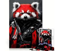 Red Panda Crimson Warrior 1000 Piece Jigsaw Puzzles for Teenagers Jigsaw Wise Think Toy Relax Time Clear Cut Festival Gift (38x26cm)