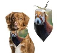 Red Panda Cute Cute Dog Bandanna Scarf Printed Adjustable Triangle Pet Kerchief for Dogs And Cats