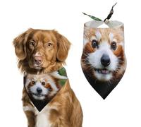 Red Panda Cute Cute Dog Bandanna Scarf Printed Adjustable Triangle Pet Kerchief for Dogs And Cats