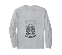 Red Panda Cute Evil Villain Foolish Mortal Meme Long Sleeve T-Shirt