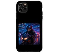 Red Panda Cyberpunk Rider Motorcycle Biker Synthwave Case for iPhone 11 Pro Max