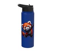 Red Panda, Dabbing | Kids, Boys, Girls | Cute Red Panda Stainless Steel Insulated Water Bottle