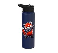 Red Panda, Dabbing | Kids, Girls, Boys | Cute Red Panda Stainless Steel Insulated Water Bottle