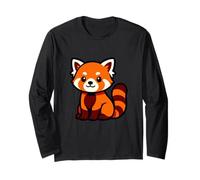 Red Panda Forest Guardian Design Long Sleeve T-Shirt