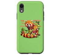 Red Panda Fruit Art - Protecting Nature One Act at a Time Case for iPhone XR