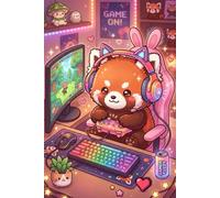 Red Panda Gamer Journal: Cute Gaming Notebook Featuring a Red Panda with Headset, RGB Setup, and Controller • Perfect for Notes, Journaling, School, Work, and Gaming Fans