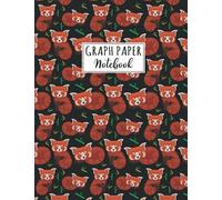 Red Panda Graph Paper: Red Panda Graph Paper Notebook 4x4 Quad Rule, Student Exercise Book Math Science Grid 100 pages