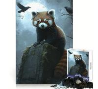 Red Panda Guardian 1000 Piece Jigsaw Puzzles for Teenagers Jigsaw Enhance Memory Cozy Relax Firm Cut Festive Gift (38x52cm)