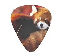 Red Panda Guitar Plectrums 12 Pieces Set - Comfortable In The Hand With Smooth Edges Three Thicknesses To Match
