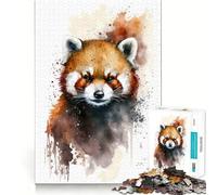 Red Panda Hard Jigsaw Puzzle for Adults 1000 Pieces Mind Puzzle Calm Relax Art Assembly (50x75cm)