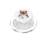 Red Panda Headphones Motif Design PopSockets PopGrip for MagSafe
