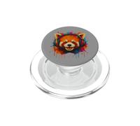 Red Panda, Headphones Music Lover PopSockets PopGrip for MagSafe