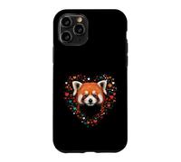 Red Panda Hearts Animal Lover Case for iPhone 11 Pro